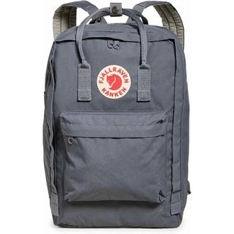 Fj&auml;llr&auml;ven K&aring;nken Laptop 17 - Heren - Tassen - Grijs - Maat: ONE Size Nylon