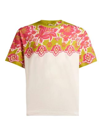 Etro floral-print T-shirt - Neutrals