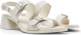 Camper Kora Buckle Sandal in White Natural at Nordstrom, Size 39