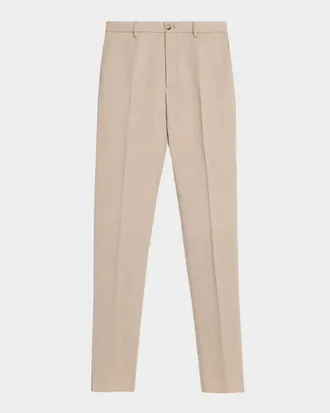 Etro Men & apos;s Creased Virgin Wool Roma-Fit Straight-Leg Trousers