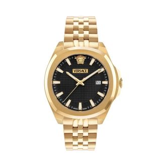 Versace Accessoires, Heren, Geel, ONE Size, Analoog Horloge
