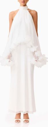 Elliatt Poppy Tiered Sleeveless Gown in White at Nordstrom, Size Xx-Large