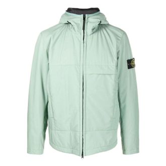 Stone Island Soft-Shell Primaloft Hooded Jacket Sage 771540527-V0055