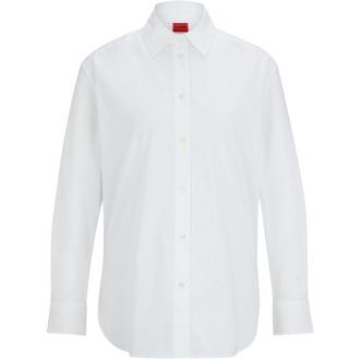 HUGO BOSS Dames/Dames boyfriend shirt (Wit)