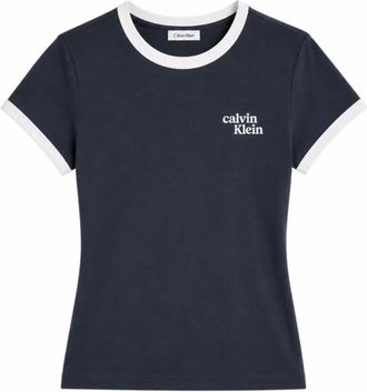 Calvin Klein Mujer, Camisetas, Azul, Talla: S