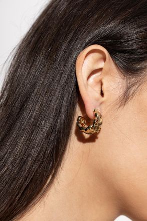 Coach Brass Earrings, Womens, Gold