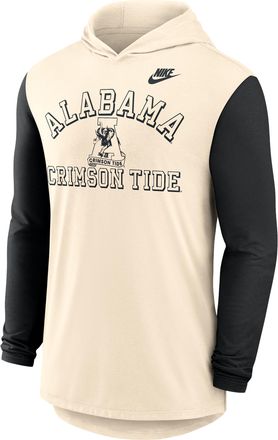 Nike Alabama Legacy Nike Mens Dri-FIT College Long-Sleeve Hooded T-Shirt in Brown | 01NB014MABV-S8Z
