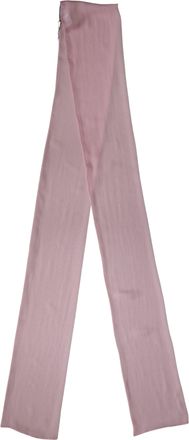Dolce & Gabbana Pink Silk Sash Wrap Shawl Foulard 291cm x 19cm Womens Scarf