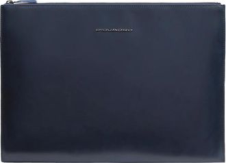 Piquadro Leren i Pad Pro 12-9 clutch - unisex - Laptoptassen - Blauw - ONE Size - Katoen - Tassen