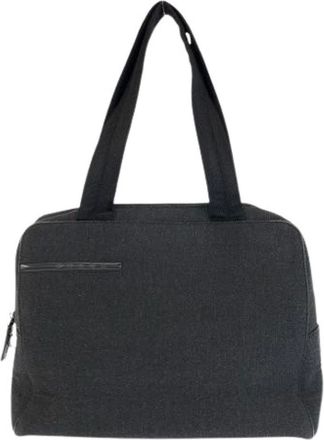 Prada Pre-owned Handbags, female, Gray, Size: ONE SIZE Pre-owned Sports Canvas Tote Bag
