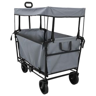 vidaXL Carro De Mano Plegable Gris 105 X 56,5 X 116 Cm Tela Oxford Vidaxl
