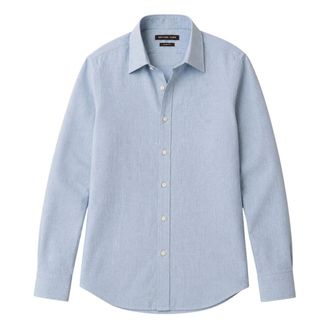 Michael Kors Casual Shirts, male, Blue, Size: XL Michael Kors Shirts Blue