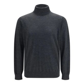 Giorgio Armani Maglione Girocollo in Cashmere - - Knitwear - Uomo - Grigio - S