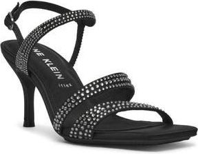 Anne Klein Sonoma Slingback Sandal in Black Crystal at Nordstrom Rack, Size 5.5