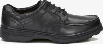 Clarks Mens Line Shore Black Leather Shoes - Size 10.5 Extra Wide Fit (UK Shoe)