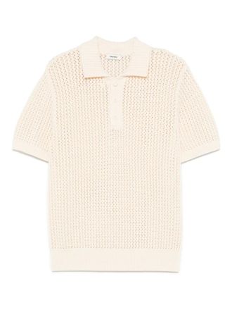 Sandro knitted polo shirt - Neutrals