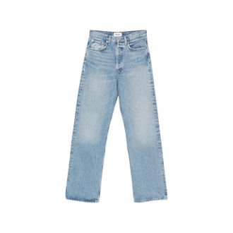 A Gold E Faded Wide-leg Jeans