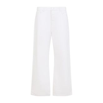 Ami White Relaxed High Rise Jeans