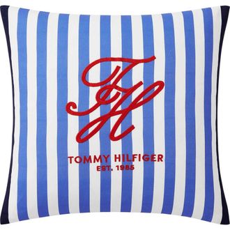 Tommy Hilfiger Beachfront Stripe Accent Pillow in Ultra Blue/Red at Nordstrom