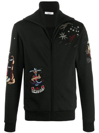 Valentino Garavani embroidered sweatshirt - Black