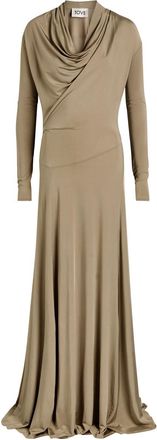 Tove Vevina Draped Stretch-jersey Maxi Dress - Khaki - 42 (UK14 / L)