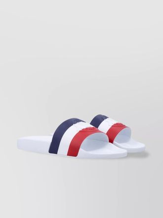 Moncler basile slides tricolor strap