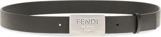 Fendi Black 1925 Logo Buckle Belt