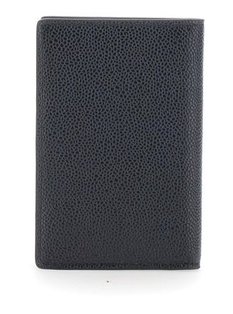 Tod's Grained Calfskin Card Case - Black