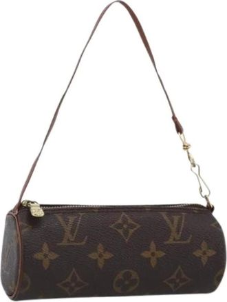 Louis Vuitton Pre-owned Mini Bags, female, Brown, Size: ONE SIZE Pre-owned Monogram Canvas Pouch