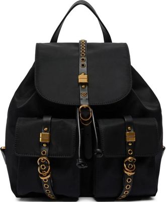 Pinko Backpacks, female, Black, Size: ONE SIZE Backpack