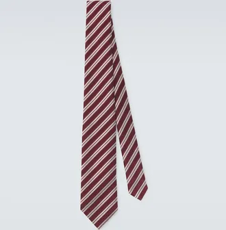 Charvet Striped silk jacquard tie
