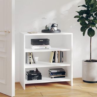 vidaXL Aparador De Madera Contrachapada Blanco 70x40,5x75 Cm Vidaxl