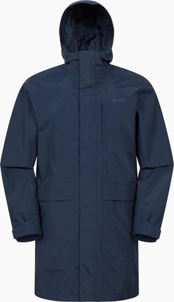 Mountain Warehouse Mens Mountain Warehouse Mens Scope Long Length Waterproof Jacket - Navy - Size: 44/Regular