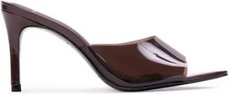Black Suede Studio BELLE SANDAL in Chocolate Patent Leather at Nordstrom, Size 37.5