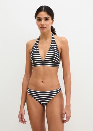 Marc O'Polo Bandeau-Bikini-Top MARC OPOLO Essentials, Damen, Gr. XL (46), N-Gr, schwarz navy stripe 2, Obermaterial: 84% Polyamid, 16% Elasthan, Bikini-Oberteile 