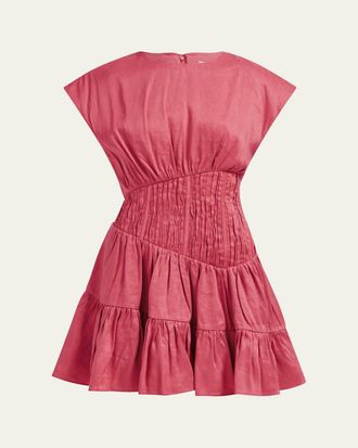 Aje Ecliptica Tiered Mini Dress