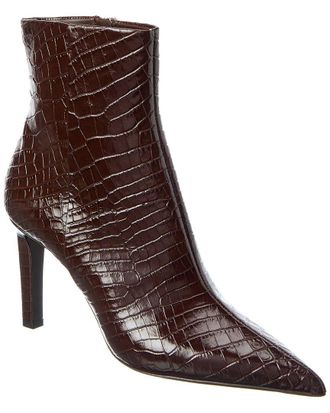 Jimmy Choo London Frankie Ab 85 Croc-Embossed Leather Bootie