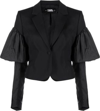 Karl Lagerfeld Blazer - Dames - Blazers - Zwart - XS - Wol - Jassen