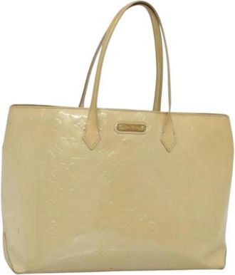 Louis Vuitton Tweedehands leren Louis Vuitton tassen - Dames - Vintage Shopper - Beige - ONE Size - Leer - Vintage