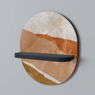 OEM Estante Ovalado Negro Splendour De Sandhills