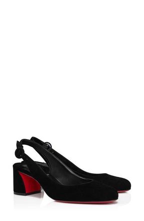 Christian Louboutin So Jane Slingback Pump in Black at Nordstrom, Size 6.5Us