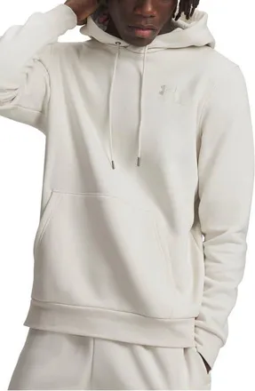 Under Armour UA Icon Fleece Hoodie in 110 Summit White at Nordstrom, Size Xxx-Large