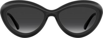 Moschino MOS163/S 807/9O Womens Sunglasses Black Size 55