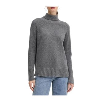 Twinset Kasjmier Lurex Trui - Dames - Coltruien - Grijs - L - Kasjmier - Truien & Vesten