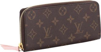 Louis Vuitton Brown Monogram Canvas Clemence Wallet