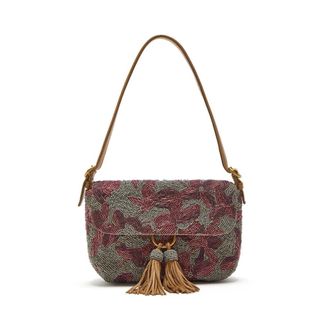 Maliparmi Shoulder Bags, female, Pink, Size: ONE SIZE Dreaming Flower Baguette Bag