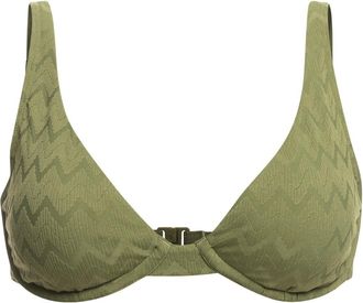Roxy B&uuml;gel-Bikini-Top ROXY Current Coolness, Damen, Gr. M, Cup B, gr&uuml;n (loden gr&uuml;n), Obermaterial: 91% Nylon, 9% Elasthan;, Bikini-Oberteile B&uuml;gel-Bikini-T