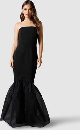 Coast Strapless Fishtail Maxi Dress in Black at Nordstrom, Size 12