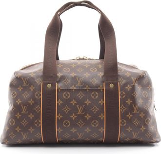 Louis Vuitton Brown Monogram Coated Canvas Leather Boston Bag (Pre-Owned)