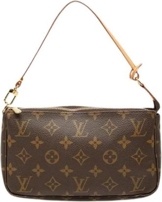 Louis Vuitton Pre-owned Pochette Accessoires - Dames - Vintage Schoudertas - Bruin - ONE Size - Vintage